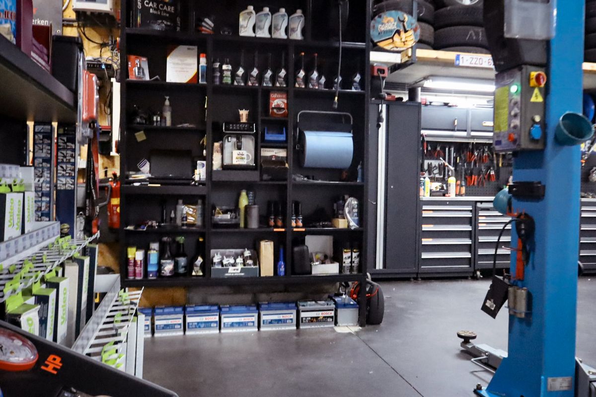 Werkplaats interieur